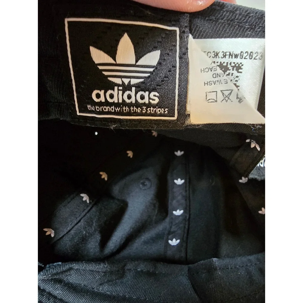 Adidas Hat‎ Cap Black OSFW Womens Trefoil Logo Baseball Cap Strapback